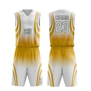 Maillots de sport respirants en polyester pour hommes, ensembles d'uniformes de basketball pour adultes et jeunes, vêtements de basketball personnalisables par sublimation - Product Image 6