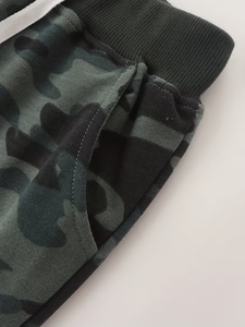 New Spring/Autumn 3pcs Solid Fleece Cargo Sweatpants for Boys 100% Cotton & Slight Stretch Fabric Outdoor Outfit made Bangladesh - Product Image 5
