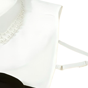 White Black Pearl Collar Detachable Women Faux Shirt Collar Necklace Blouse Accessory Elegant Stylish Fit - Product Image 4