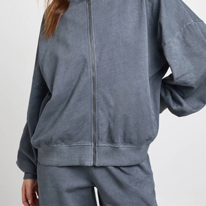 Servicio OEM: Conjunto de Sudadera con Capucha y Pantalones Deportivos Extra Grandes para Mujer, Venta al Por Mayor, Logotipo Personalizado, Felpa de Algodón, Informal, 2 Piezas, Ropa de Otoño - Product Image 5