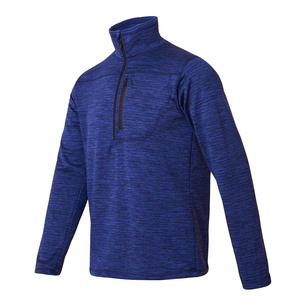 Pull à demi-zip pour homme en coton et polyester, doublé de polaire, avec poignets côtelés, de haute qualité - Product Image 6