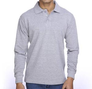 เสื้อโปโลชาย แขนยาว ติดกระดุม สำหรับธุรกิจ - Product Image 1