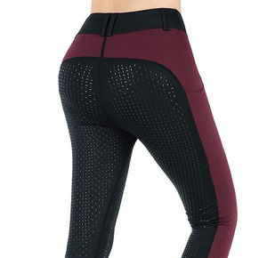 Leggings de Montar a Caballo para Mujer, Personalizados con Logotipo OEM, Impermeables, Transpirables, de Cintura Media, Pantalones de Equitación - Product Image 4