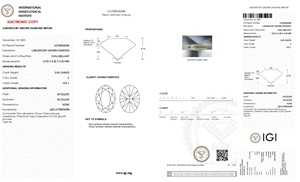 Diamante Cultivado en Laboratorio CVD de Corte Ovalado de 3.50 Quilates, Color E, Claridad VVS1, Certificado IGI, para Anillo de Diseño Moderno - Product Image 2