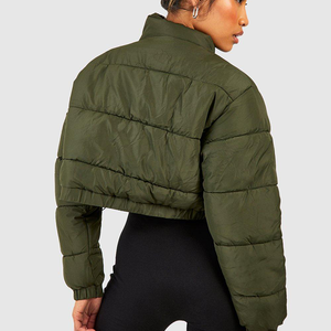 OEM ODM Women's Winter Puffer Jacket Short Long Oversized Quilted <b>Bubble</b> <b>Coat</b> Custom Logo Wholesale Cropped Puffer Jacket - Product Image 2