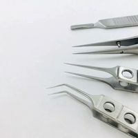 SAMROZ Kit de forceps manuels en acier inoxydable de haute qualité pour greffe de cheveux, avec plateau, instruments chirurgicaux Classe II certifiés CE, garantie 3 ans