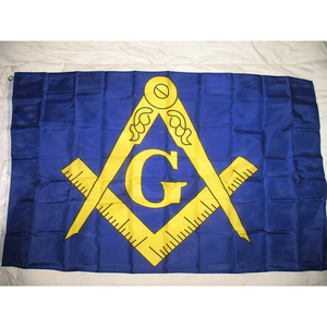 Bannière drapeau américaine personnalisée en polyester Oxford avec emblème maçonnique, brodée de haute qualité, portable et de grande qualité - Product Image 5