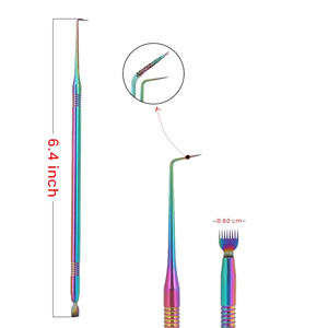 Séparateur de cils en acier inoxydable de haute qualité avec poignée confortable - Product Image 2