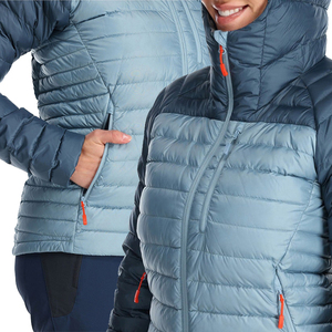 Outdoor Winter Cotton Polyester Waterproof Windproof Hooded Women Puffer Jackets Custom Design Plus Size Front Logo Wholesale - Product Image 6