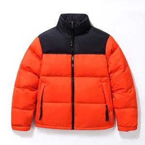 Fully Customized Men's Waterproof Canvas Puffer <b>Jackets</b> Polyester Wadding Filled Winter DDP Shipping - Product Image 1