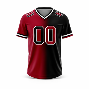 เสื้อเจอร์ซีย์อเมริกันฟุตบอลแบบสั่งทำพิเศษสำหรับทีม พร้อมโลโก้ ชื่อ และหมายเลข  แบบพิมพ์ด้วยความร้อน ระบายอากาศได้ดี ป้องกันแบคทีเรีย แห้งเร็ว ป้องกันรังสียูวี - Product Image 1