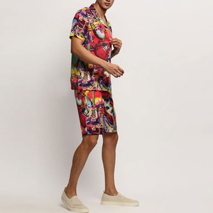 Men's Plus Size <b>Twin</b> <b>Sets</b> Summer Fashion Shirts Shorts 2 Pcs High Street Style Cotton Breathable Quick Dry <b>Twin</b> <b>Set</b> For Men's - Product Image 6