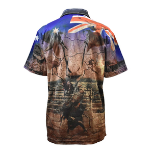 Chemise de pêche personnalisable à manches longues en polyester à séchage rapide avec protection UV et col boutonné - Grandes tailles disponibles - Product Image 4