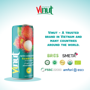 เครื่องดื่มเขตร้อนน้ำผลไม้320มล. NFC เงาะเครื่องดื่มน้ำผลไม้จาก NFC ผลิตในโรงงานในเวียดนาม (OEM, ODM) - Product Image 4