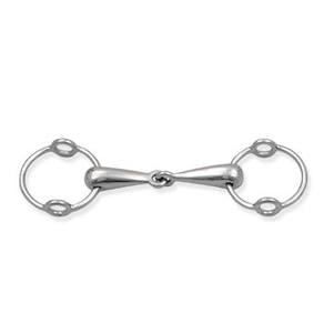 Grands bridons de polo en acier inoxydable à anneaux – Bridons d'équitation pour le polo, l'entraînement et un contrôle amélioré – Bridon de polo - Product Image 2