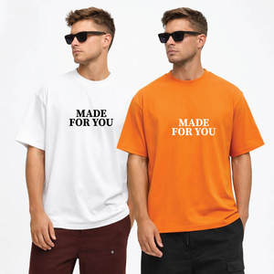 เสื้อยืดลำลองขายดีประจำฤดูร้อน เสื้อยืดผู้ชายคอตตอน 100% ทรงโอเวอร์ไซส์ สั่งทำได้ ขายส่ง เสื้อยืดแบบไหล่ตกสำหรับผู้ชาย บังกลาเทศ - Product Image 1