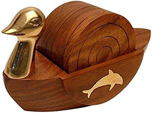 Juego de 6 Posavasos Redondos de Madera para Tazas de Café, Té, Tazas, Mesa de Comedor, Decoración para el Hogar, Cocina, Restaurante - Product Image 5