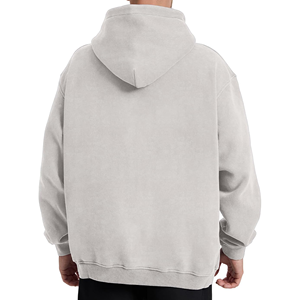 Sudadera con capucha extragrande para hombre con lavado ácido, hombros caídos, estilo casual y bolsillo canguro - Product Image 3