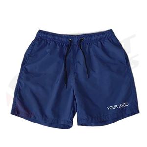 Shorts de bain pour hommes 100% haute qualité, couleur unie, pour l'été et la plage, avec logo personnalisé, vente en gros, décontractés, en toile tissée, coupe-vent, séchage rapide - Product Image 4