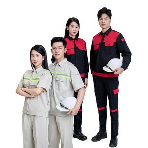 GOOD PRICE electrician work clothes with logo polyester cotton building clothing welders suit farm wear custom workwear LOW MOQ - Product Image 1