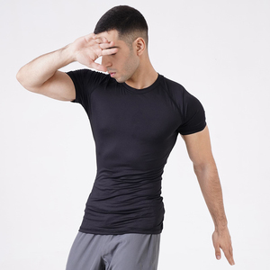 Men Quick Dry Gym Fit Running Workout Manufacturers Custom Sport Wear <b>Clothes</b> T Shirt Casual Compression Men's T-Shirts - Product Image 2