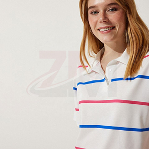 Polo de Algodón Premium para Mujer, Manga Corta, Corte Moderno, Tejido Transpirable y Suave, Estilo Casual Elegante para Uso Diario - Product Image 3