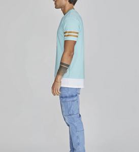 T-shirt de sport décontracté pour homme à manches courtes, séchage rapide, léger, pour la course à pied, col rond - Product Image 2