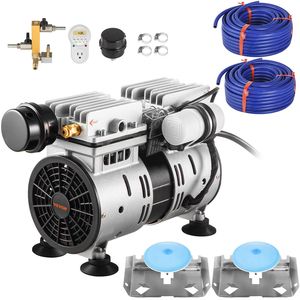 Kit d'aérateur de bassin de 550W pour 3 acres, compresseur de 3/4 CV et 2 aérateurs tubulaires pondérés de 100 lb pour l'aquaculture - Product Image 1