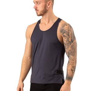 Débardeur pour homme en tricot respirant, couleur unie, col rond, sans manches, vêtement décontracté - Product Image 1