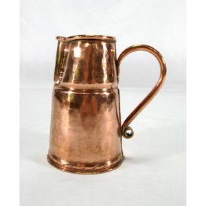 Carafe en cuivre de 50 oz de qualité supérieure avec poignée, design simple, pour boissons, carafe à vin à pointe concave, carafe de stockage d'eau, bouilloire en cuivre - Product Image 4