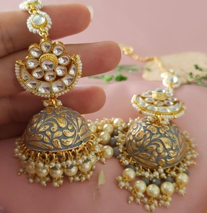 Elegantes Pendientes de Moissanita Chapados en Oro de Primera Calidad para Mujer, Estilo Nocturno, para Fiestas, Colección de Moda - Product Image 1