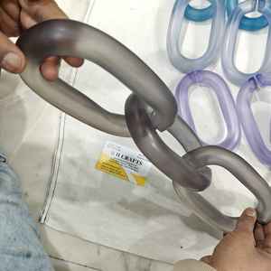 งานตกแต่งผนังแบบโซ่เชื่อมทำมือ งานเรซิ่น ของตกแต่งห้อง ของตกแต่งที่น่ารักที่สุด งานฝีมือเรซิ่นโซ่อะคริลิก - Product Image 2