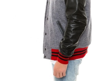 แจ็กเก็ตเลตเทอร์แมนหนังแท้สำหรับผู้ชายแจ็คเก็ตเลตเทอร์แมนแจ็คเก็ตวิทยาลัยเบสบอล - Product Image 6