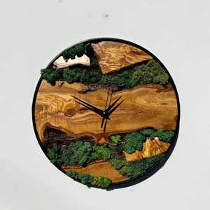 3d <b>Decorative</b> <b>Wall</b> <b>Clock</b> Moss <b>Clock</b> Moss <b>Wall</b> Art <b>Clocks</b> Wood Moss Frame Eco-Friendly Custom Modern for Living Room Hanging - Product Image 3