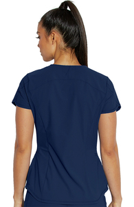 Premium Unisex Medical <b>Scrub</b> <b>Set</b> V-Neck Short Sleeve <b>Scrub</b> Top and Jogger Pants 4-Way Stretch Woven Fabric Healthcare Uniform - Product Image 4