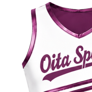 Maillot de cheerleading rose sans manches, crop top personnalisé, uniforme sportif d'équipe, tenue athlétique de performance, vêtements d'entraînement - Product Image 4