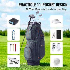 Borsa da Golf Premium in Nylon a 14 Scomparti con 36 Tasche, Manici Resistenti e Copertura Antipolvere, Pratica Borsa da Golf - Product Image 4