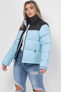 Women Oversized Puffer Jacket Loose Fit <b>Quilted</b> Winter Coat With Soft Padding And Zip Closure <b>For</b> Casual Warm - Product Image 3