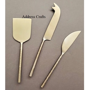 Direct Factory Selling Stainless Steel <b>Cheese</b> <b>Knife</b> <b>Set</b> With Brass Handle <b>Cheese</b> Tools Serving Fork Heart <b>Knife</b> Spatulas Cutlery - Product Image 4