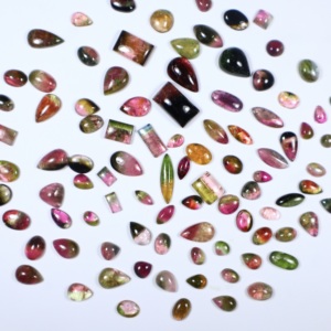 Lote de Turmalina Bicolor Natural en Forma de Cabujón, Gemas Sueltas de Alta Calidad para Joyería, PANJSHIR GEMS - Product Image 2