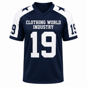 Maillot de football américain 100% polyester, nouveau style, vêtements de sport pour hommes, maillots de football américain, vente directe d'usine - Product Image 1