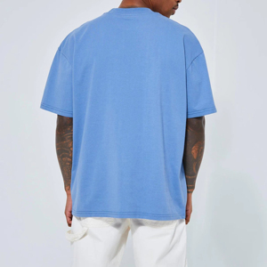 High Quality Hot Sale Custom Logo 100% Cotton Crew Fitness Puff Printing T-<b>shirt</b> <b>Men</b> Breathable <b>Thick</b> O Neck T <b>Shirt</b> - Product Image 2