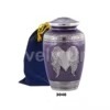 Urnas de cremación grises sencillas al por mayor en 3 tamaños, medianas para adultos, contenedor conmemorativo para cenizas. - Product Image 6