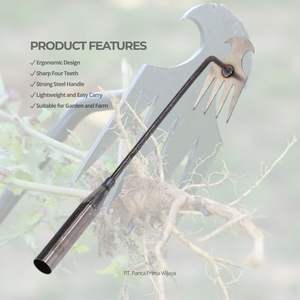 Herramienta Manual de Jardinería de Alta Calidad, Diseño Clásico Vintage, 4 Dientes, Mango de Acero, para Eliminar Malezas en Jardín, Granja y Patio Trasero - Product Image 4