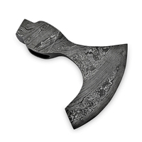 Tête de hache en acier Damas durable, construction en acier, finition polie à motif, hache en acier Damas