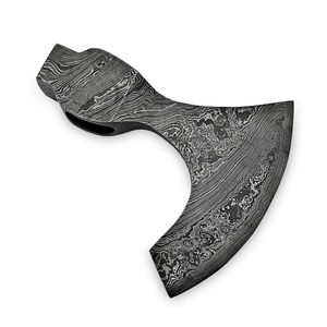 Hacha de Acero de Damasco Duradera, Construcción de Acero, Acabado Pulido con Patrón, Hacha de Acero de Damasco - Product Image 5