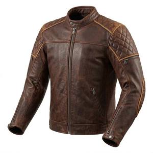 Chaqueta con certificación CE para hombre, chaquetas de cuero genuino para motociclistas, equipo de carreras, chaqueta transpirable para motociclistas, EE. UU. - Product Image 4