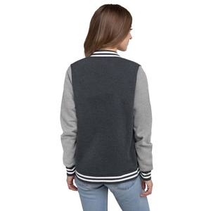 Chaqueta Varsity para Mujer REBA SPORTS IMPEX, 100% Algodón, Ligera, Estilo Urbano, Bloques de Color, Manga Larga, Cuello con Botones, Tejido de Punto - Product Image 5