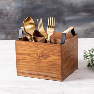 Organisateur de tiroir classique pour ustensiles de cuisine, plateau ajustable pour couverts et vaisselle, fabriqué en Inde - Product Image 1