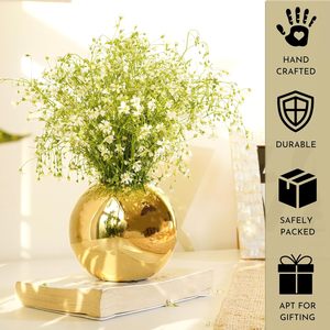 Elegantes recipientes de latón para plantas, macetas decorativas para el hogar y jardín de un proveedor indio para exportación a granel. - Product Image 6